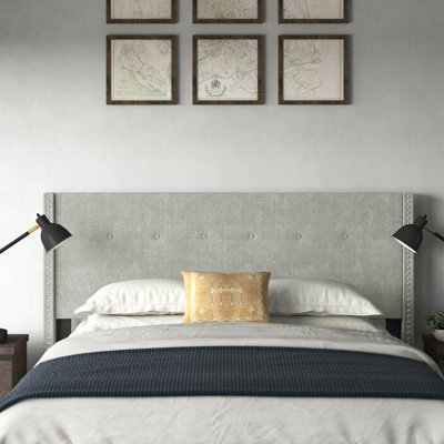 Burchfield Upholstered Wingback Headboard