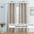 Nazmul Jacquard Slub Texture Semi-Sheer Curtain Panel-122306004-122306005
