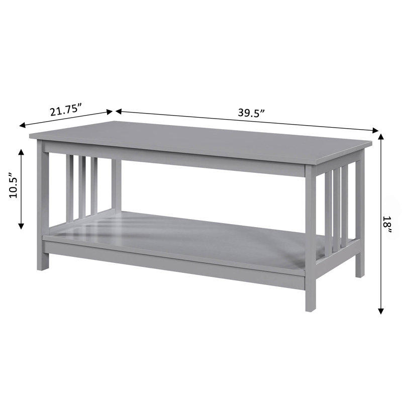 3 - Piece Living Room Table Set, Gray
