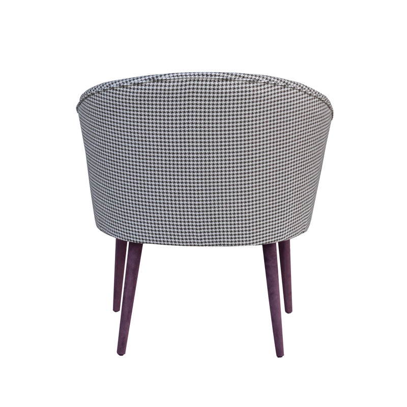 Plum Velvet Barrel Chair, Violet