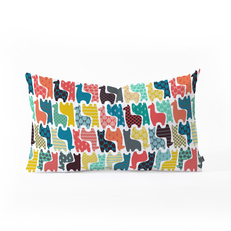 Coussin lombaire llamas avec bébé sharon turner