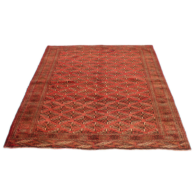 Tapis traditionnel rouge et rouille 5 x 6