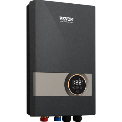 Chauffe-eau instantané, chauffe-eau électrique sans réservoir de 18 kW, affichage numérique de la température, installation facile et alimentation en eau 24 heures sur 24, pour salle de bain, centre commercial, douche, centre commercial, shampooing, homologué ETL