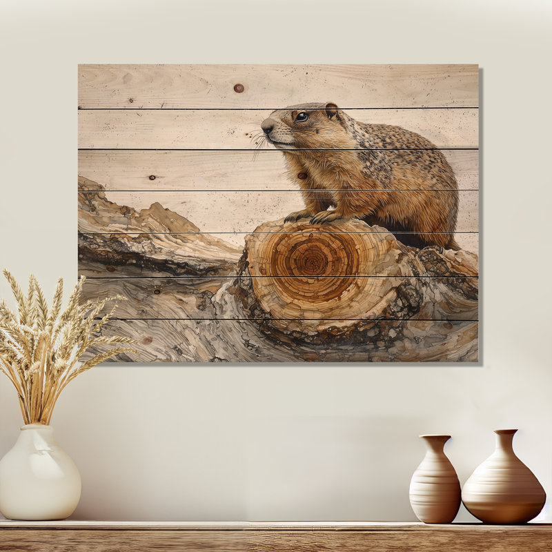 Ophelia Forest Marmot Animal In Winter Landscape IV
