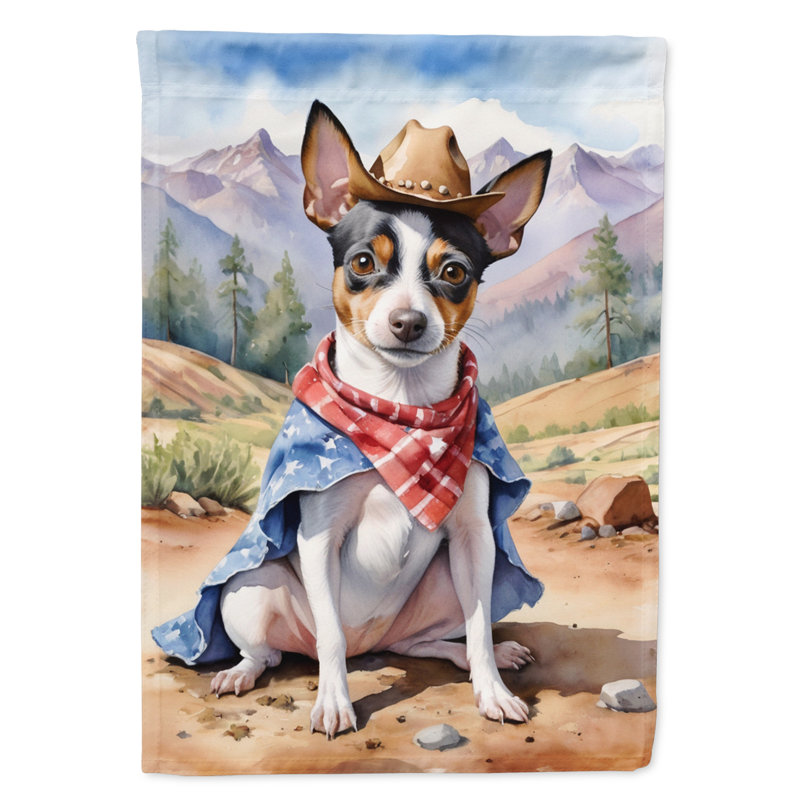 Drapeau Cowboy Welcome Garden, Terrier de rat