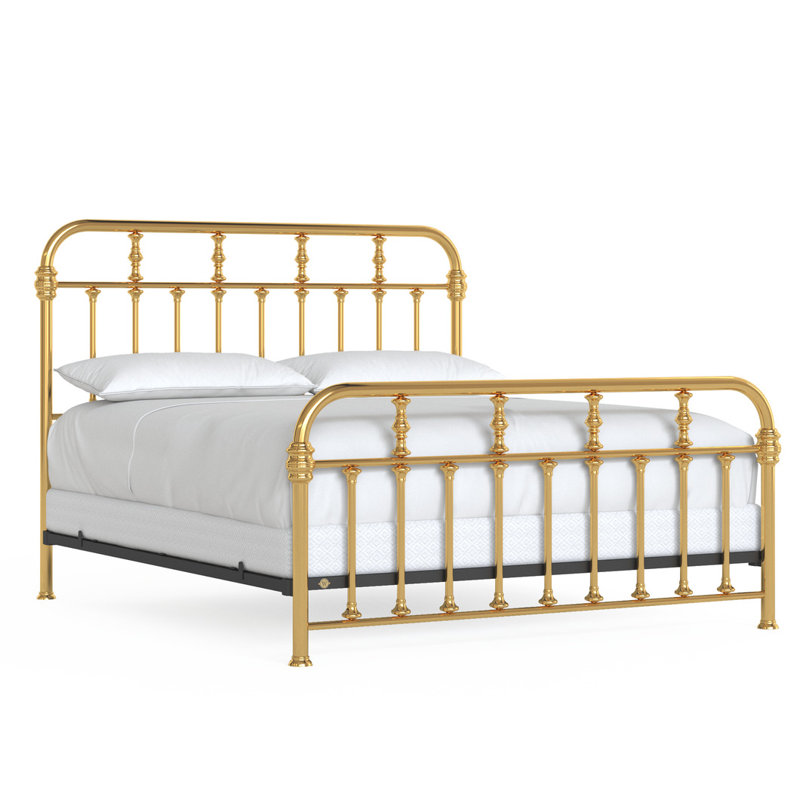 Lit en laiton Custom Couture, Très grand californien, Polished Brass