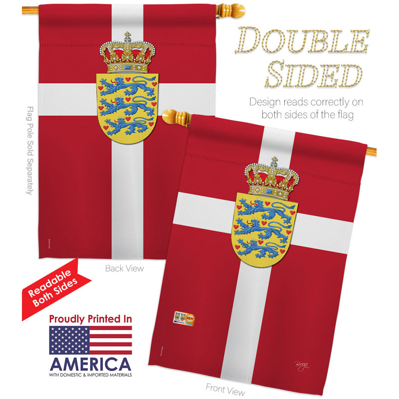 Drapeau de maison en polyester 2 faces 3 pi 3 po x 2 pi 3 po Home Decor