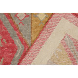 Distressed Homage Hand Knotted Wool Geometric Area Rug