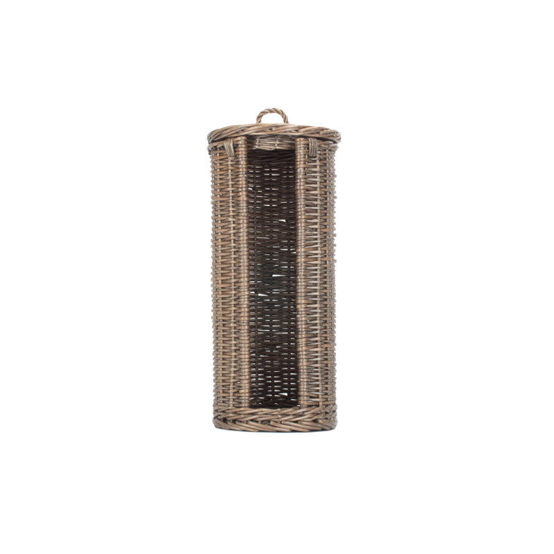 Lily Manor Open Round 3 Toilet Roll Holder Basket