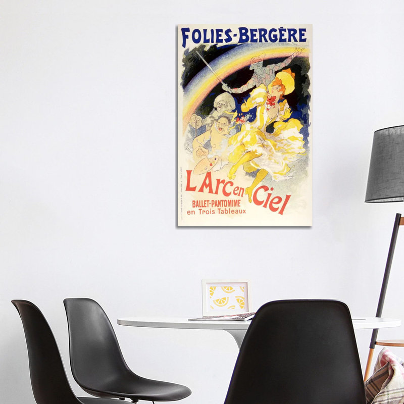 Larc En Ciel (Ballet-Pantomime En Trois Tableaux) Folies - Bergere Vintage Poster - Wrapped Canvas Print