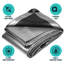 Bâche en polyéthylène robuste de 16 mil, imperméable et résistante aux rayons UV-100541273-67632820
