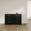 Commode moderne à 6 tiroirs pour la chambre à coucher - Vaste commode de rangement, robuste et sécuritaire-1702891877