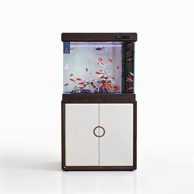 Neo-Chinese Style Zen Ecological Clear Glass Aquariums Tank