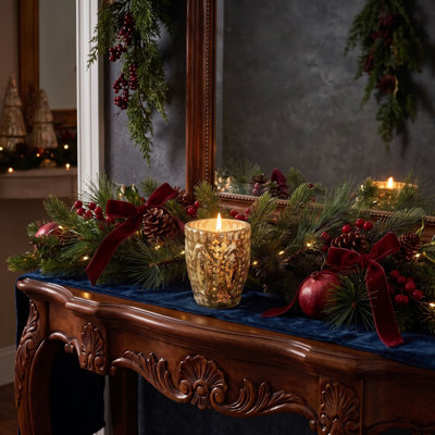 Bougie en verre Frosted Woods Petite