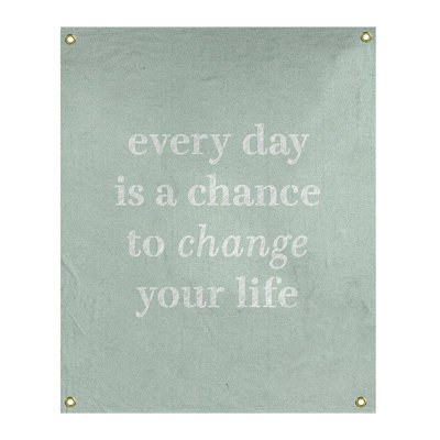 Tapisserie en polyester changer votre citation vie