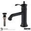 Robinet de salle de bains monotrou avec ensemble de drainage-87727956