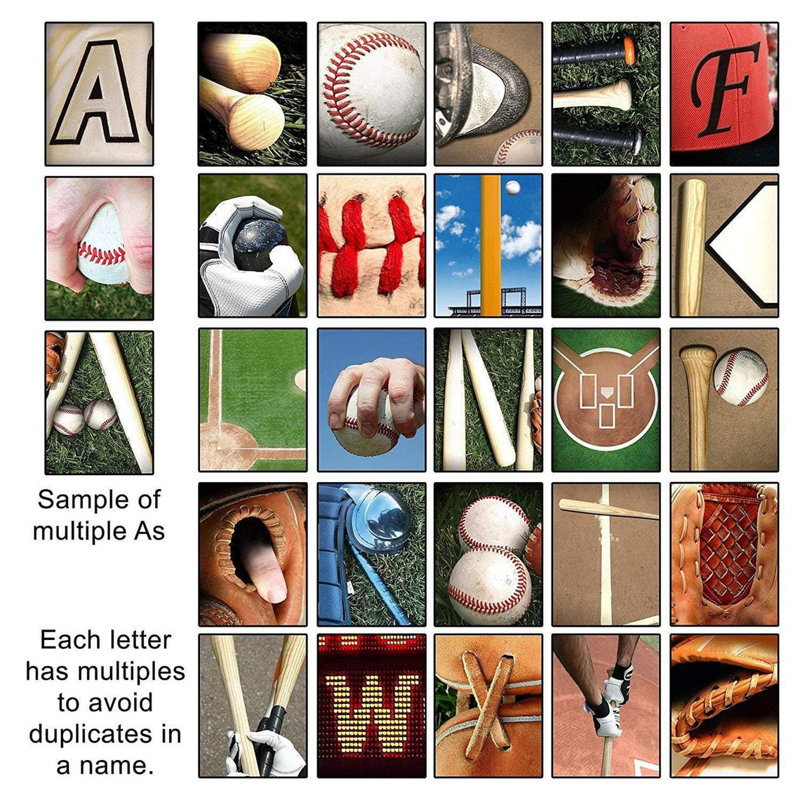 Signe de nom d'art de baseball personnalisé, Oui