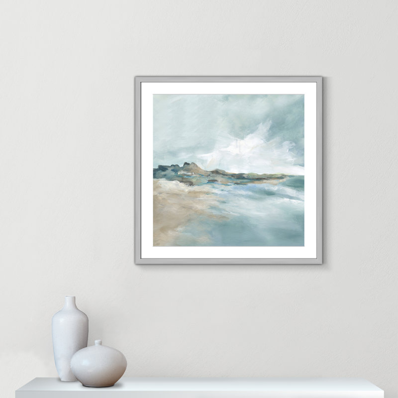 Sandpoint Print by Carol Robinson, 23.5" H x 23.5" W x 0.75" D, Natural Framed Print without Mat