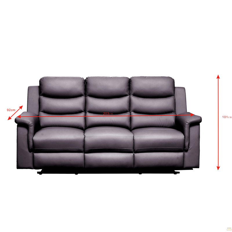 Causeuse inclinable avec housse de console centrale