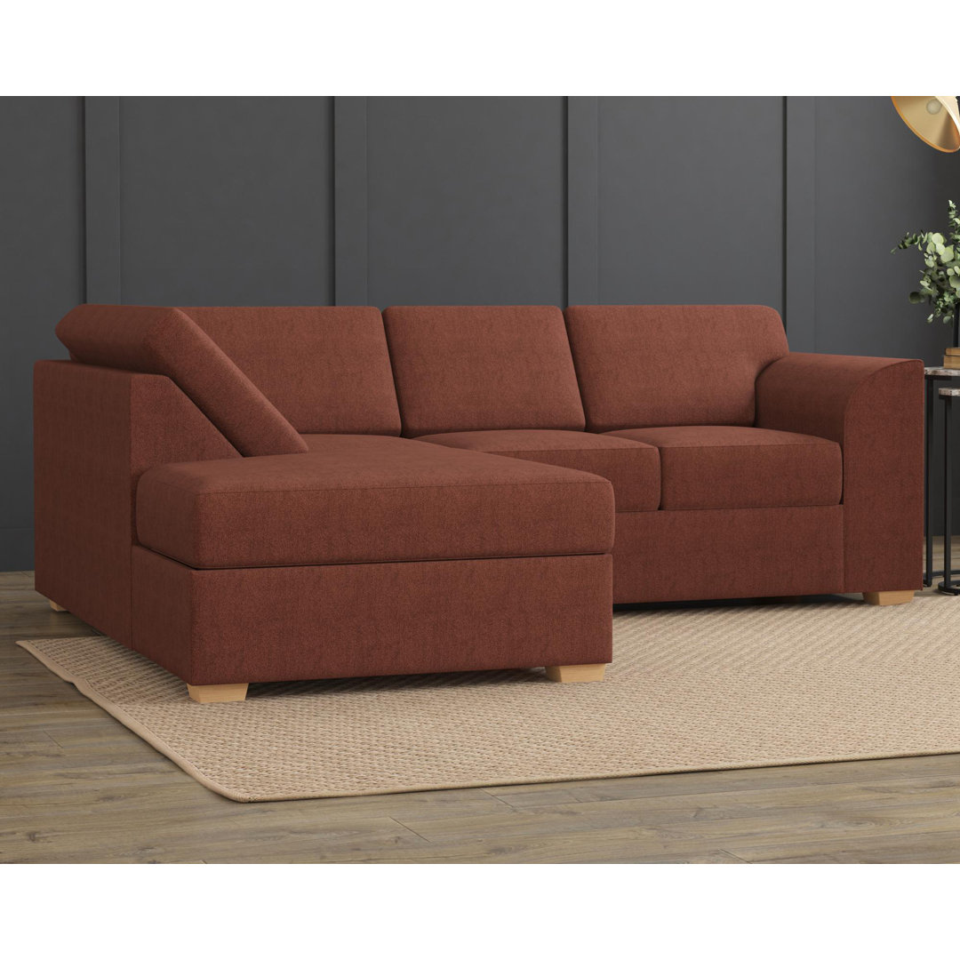 Modo L Shaped Sofa With Corner, Fixed Back