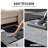 Astika Woven Geometric Gray/White/Black Area Rug - Modern Rectangles Polypropylene Carpet for Living Room, Bedroom, or Office-1682988007