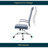 Mulkey High-Back Leather Executive Office Chair – Adjustable Swivel Desk Chair for Computer, Conference, or Home Office Use-714404527