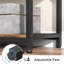 78.7 Inch Extra Tall 8-Tier Rustic Staggered Etagere Bookcase With 8 Shelves For Organized Storage And Display
