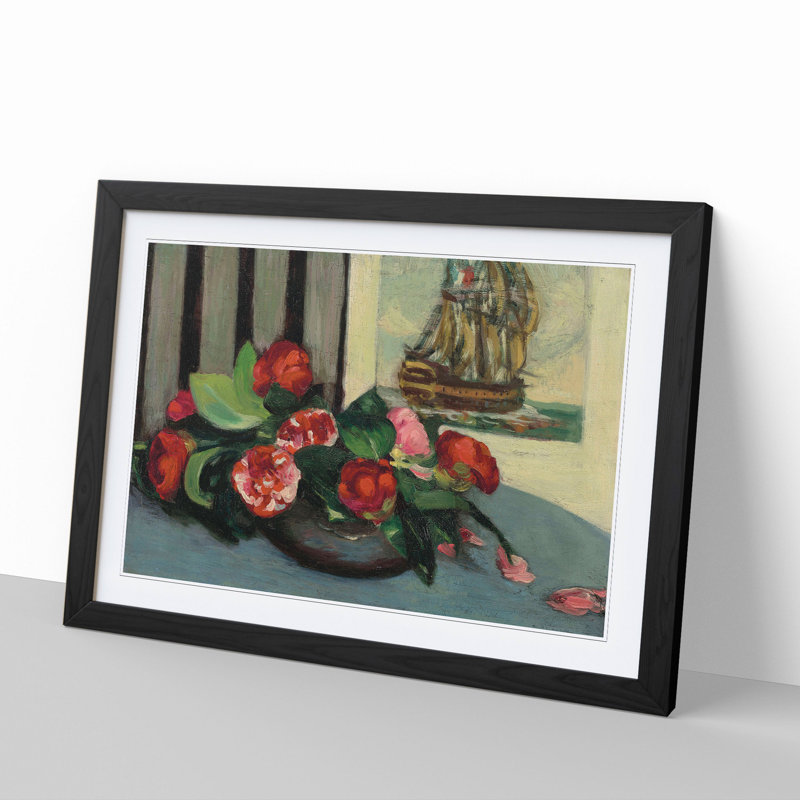 Flowers by Louis Anquetin - Framed Print, 27cm H x 36cm W x 2cm D, Black Framed