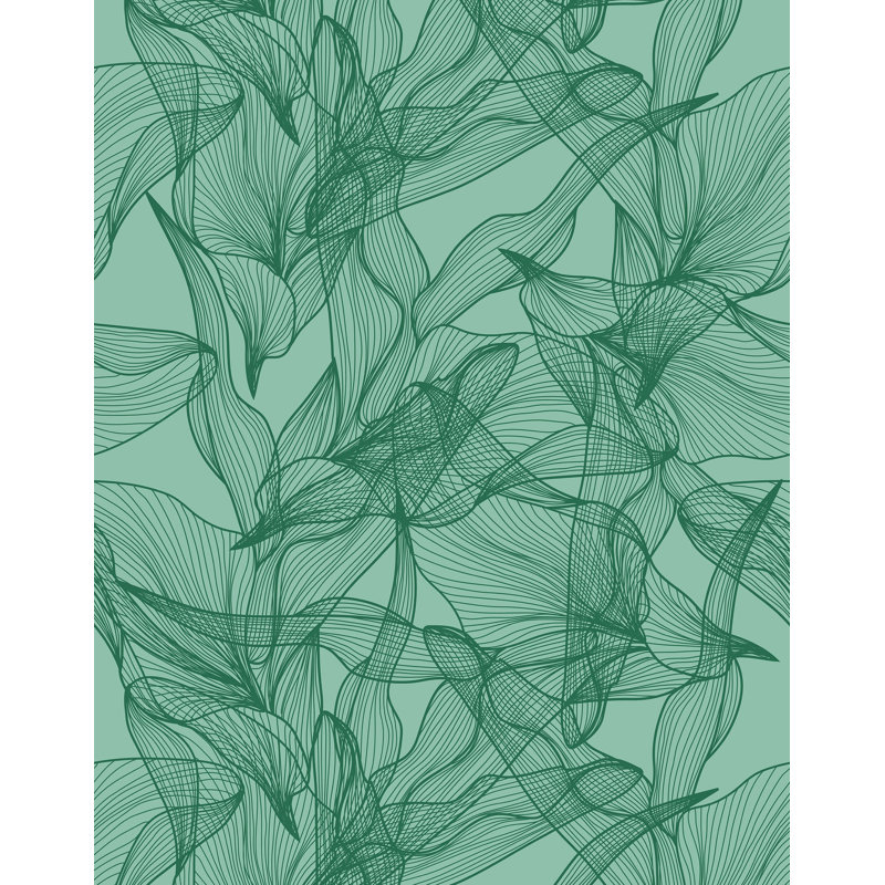 Espenson 7m x 75cm Wallpaper Roll, Dark Green