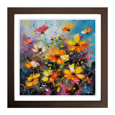 Cosmos Abstract Expressionism - Framed Print