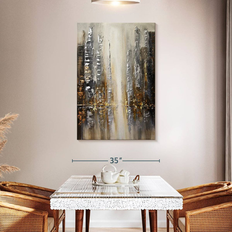 Avery Silver City, 48" H x 32" W