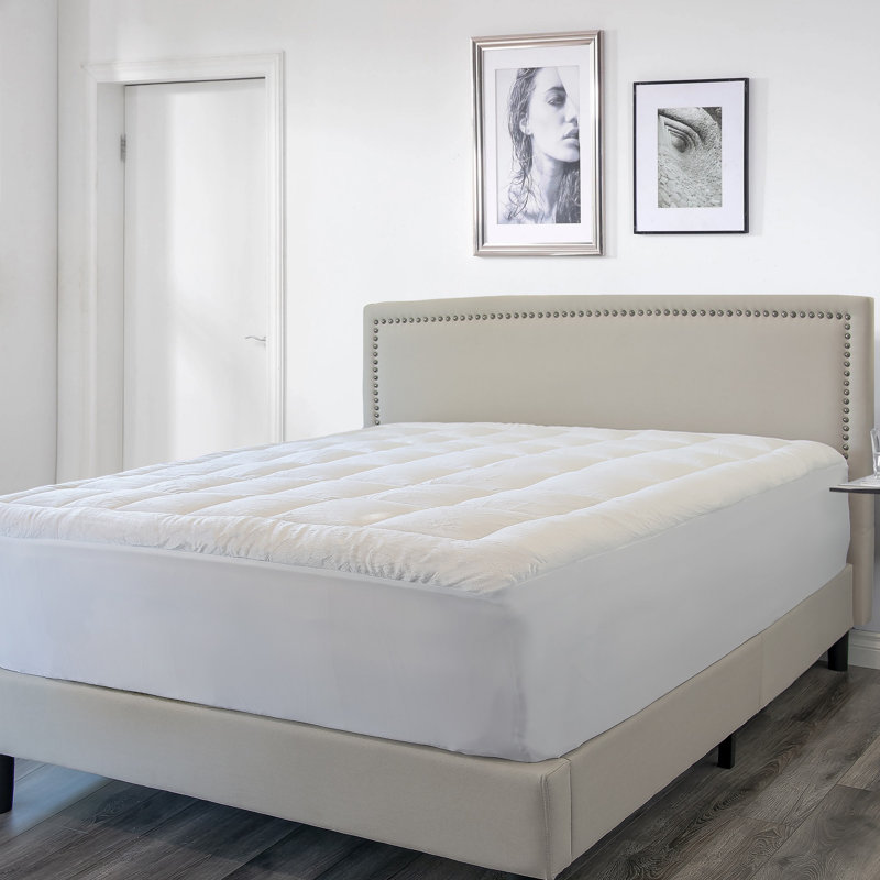 All Season Reversible Pillowtop Mattress Pad, Queen