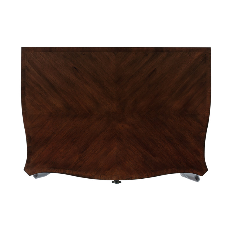 Table de chevet rectangulaire à 2 tiroirs en bois l 25 po Cresson Beasley