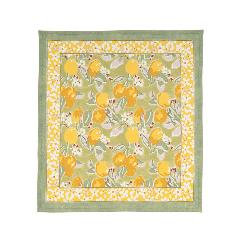 Aazad Citron Napkins - 19" x 19", Vert/Yellow