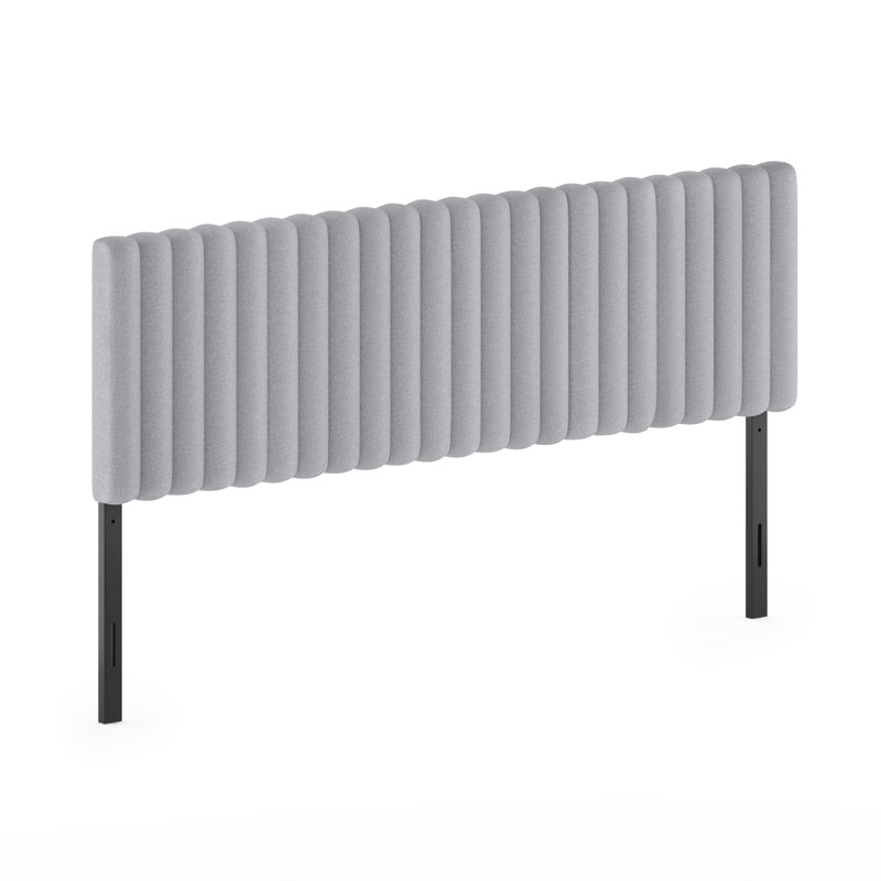 Tête de lit tapissier à panneau Karp, Bleu, Très grand