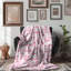 Couverture en sherpa rose 1 pièce-100514692