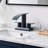 Modern Matte Black 2 Handle Waterfall Bathroom Faucet