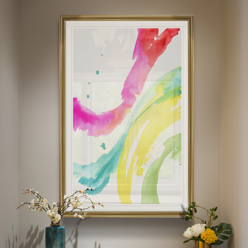 « saturée splash i », impression sur toile, H 22,5 po x l 30,5 po x P 1,5 po, Or