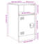 Lars 34.5cm W Steel Bedside Table-1507519680
