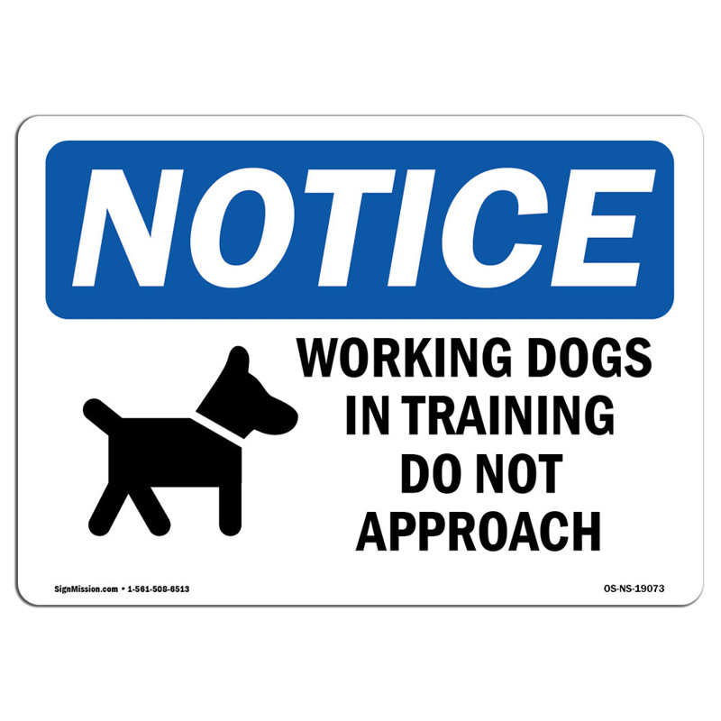 Working Dogs in Training Do Sign