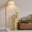 Medhansh Metal Floor Vase, Tall Large Floor Vase with Glittering Triangle Prism Design (Set of 3)