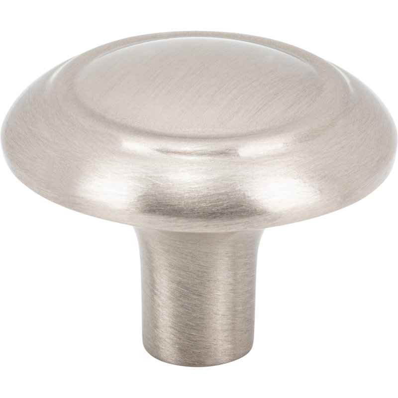 Cala 1 1/2" Diameter Round Knob, Brushed Satin Nickel