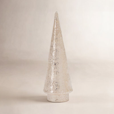 Lighted Metallic Tabletop Tree