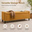 Banc de rangement rembourré en velours-183247847