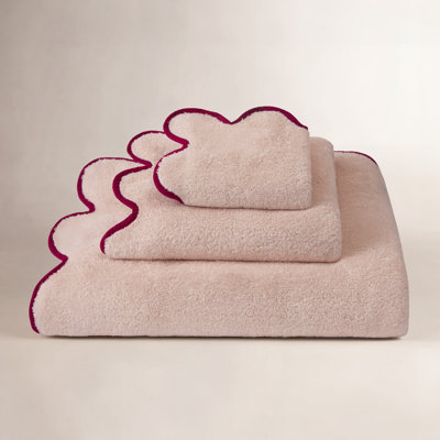 Lowney Scalloped Cotton Hand Towel