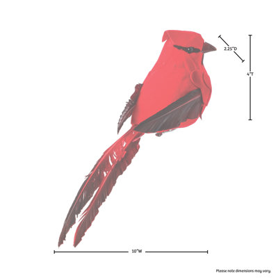 10'' Fabric Birds Hanging Figurine Ornament