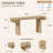 66" Extra-Wide Veneered Console Table-1642606825