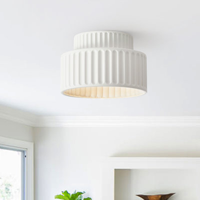 Nordic Resin Semi Flush Mount Ceiling