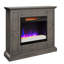 Foyer électrique duraflame, gris vieilli
