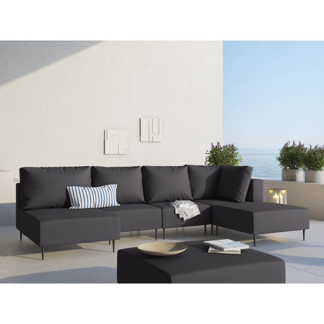 Gartenecksofa Amada mit Kissen